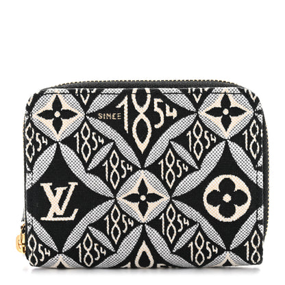 Louis Vuitton Jacquard Since 1854 Zippy Coin Purse Grey 1 of 7
