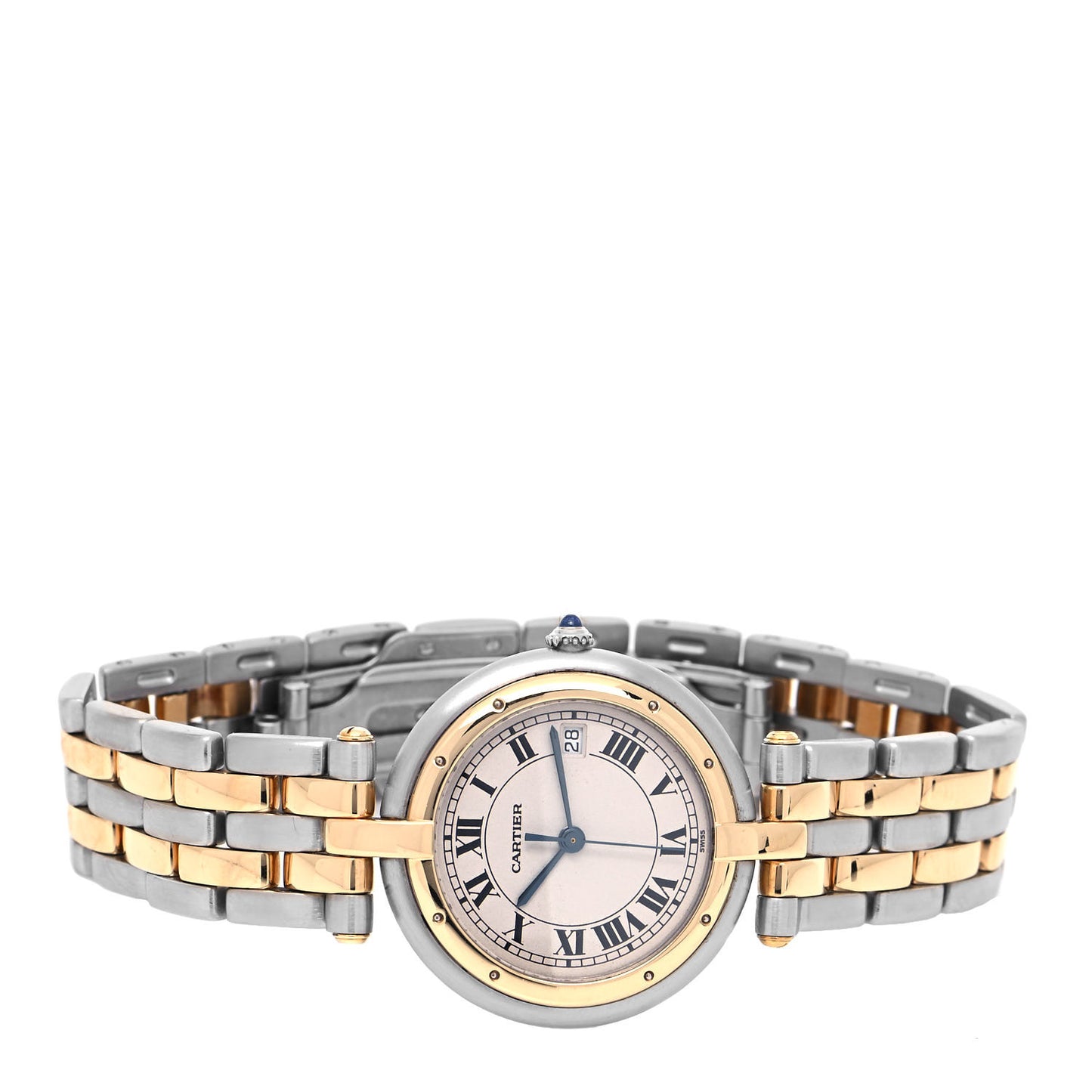 Stainless Steel 18K Yellow Gold 24mm Panthere Vendome Quartz Watch