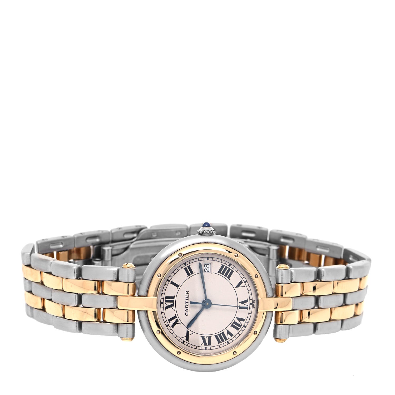 Cartier Stainless Steel 18K Yellow Gold 24mm Panthere Vendome Quartz Watch 2 of 4