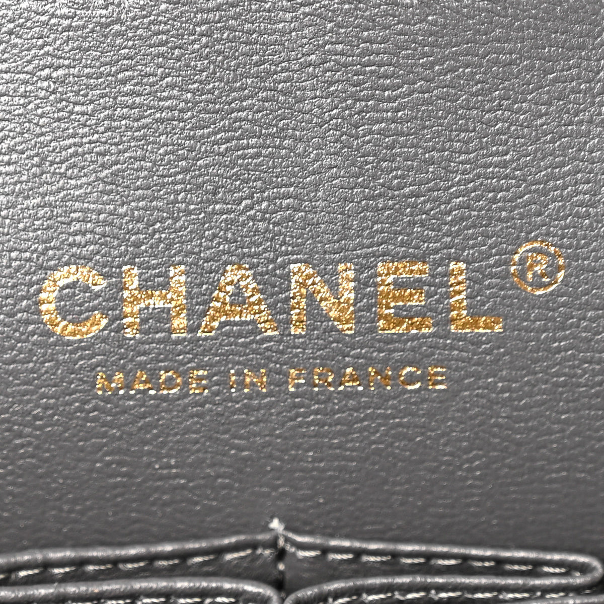 Chanel Caviar Quilted Medium Double Flap Dark Grey 6 of 10