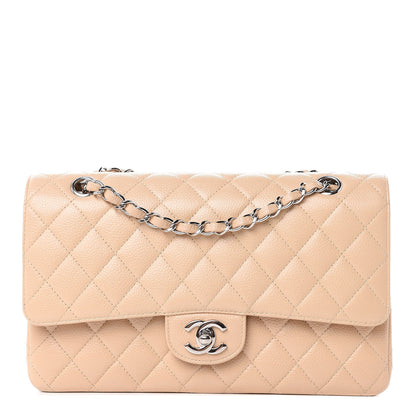 Chanel Caviar Quilted Medium Double Flap Beige Clair 1 of 10