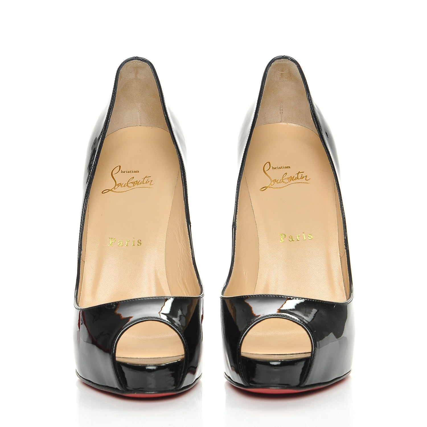Christian Louboutin Patent Very Prive 120 Pumps 39 Black 2 of 7