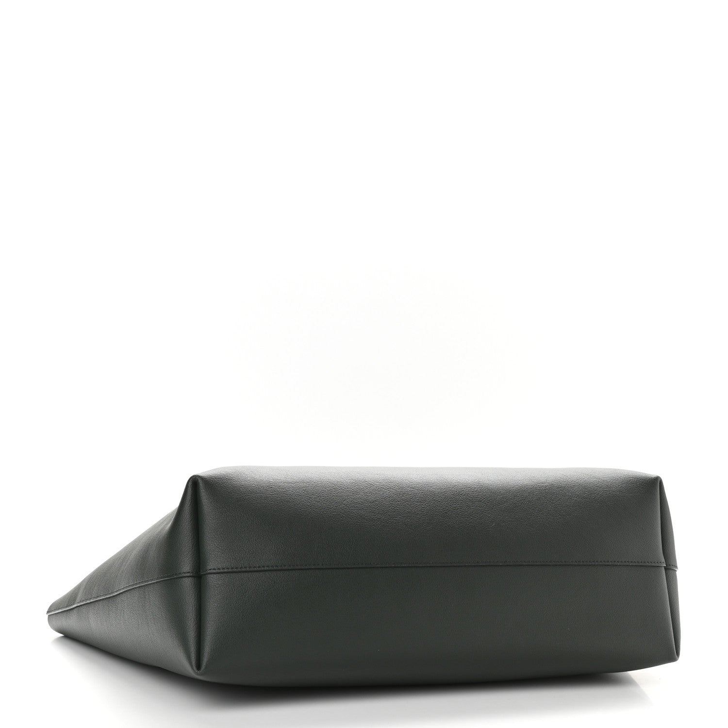 Saint Laurent Calfskin Large Shopping Tote Dark Green 5 of 10