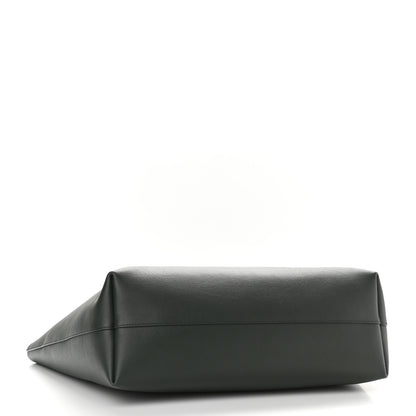 Saint Laurent Calfskin Large Shopping Tote Dark Green 5 of 10