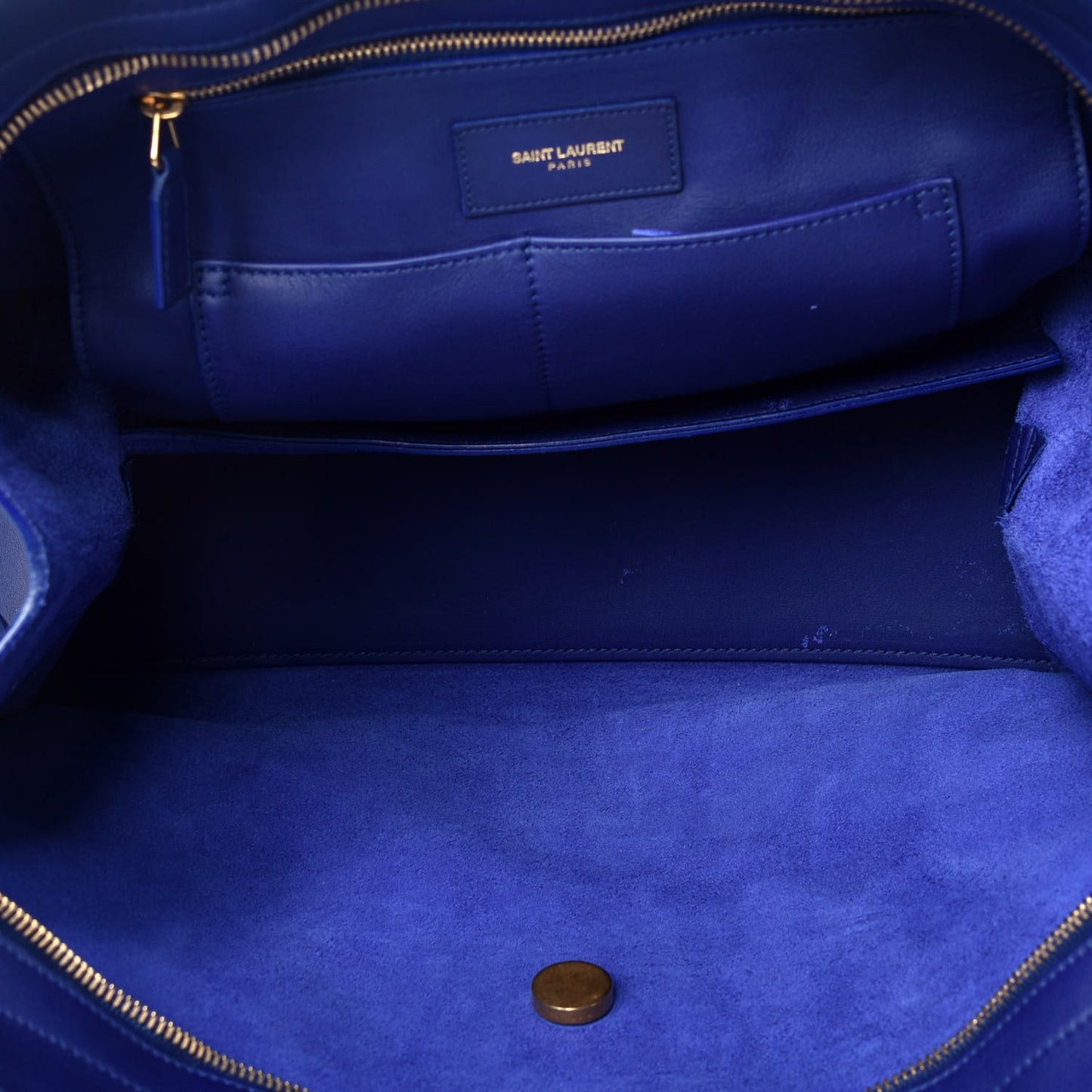 Calfskin Medium Classic Y Cabas Royal Blue
