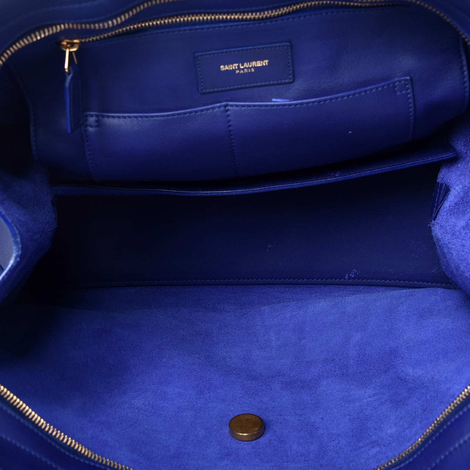 Saint Laurent Calfskin Medium Classic Y Cabas Royal Blue 5 of 12