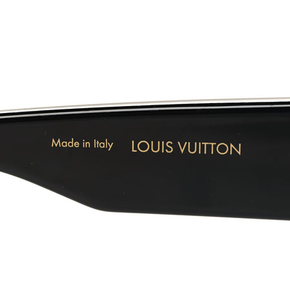 Louis Vuitton Acetate Swarovski Crystal Cyclone Sunglasses Z1578W Black 5 of 6