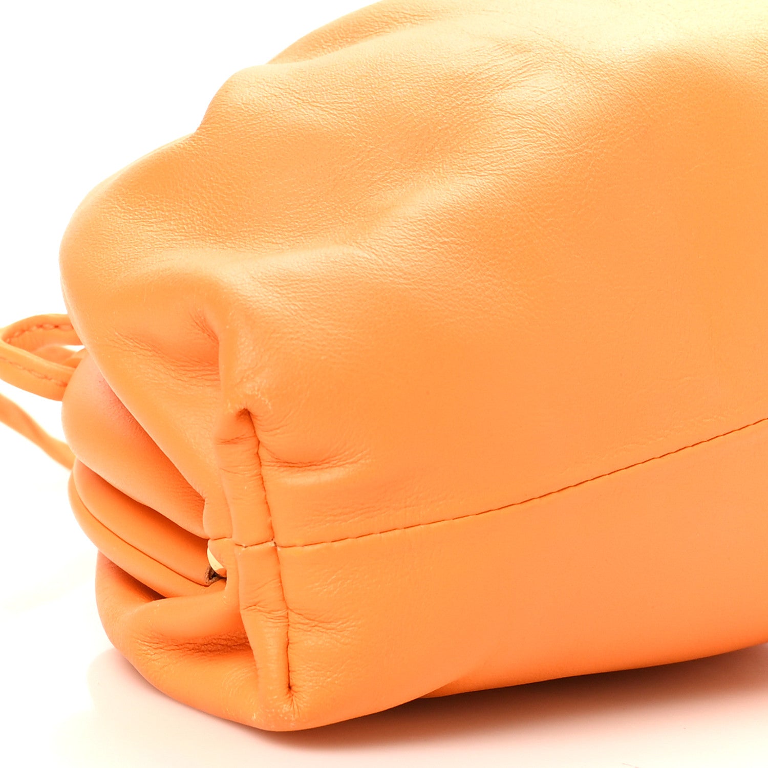 Bottega Veneta Butter Calfskin The Mini Pouch Tangerine 9 of 10