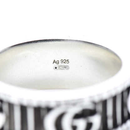 Gucci Sterling Silver Double G Band Ring 53 6.5 4 of 6