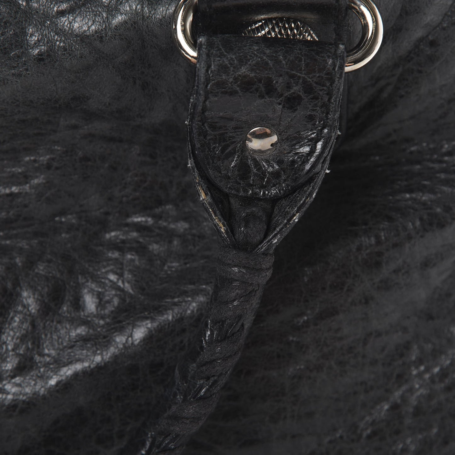 Agneau Giant 21 Silver Hardware Work Black