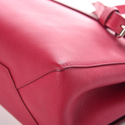 Louis Vuitton Calfskin Lockme II Top Handle Grenat Dahlia 10 of 10