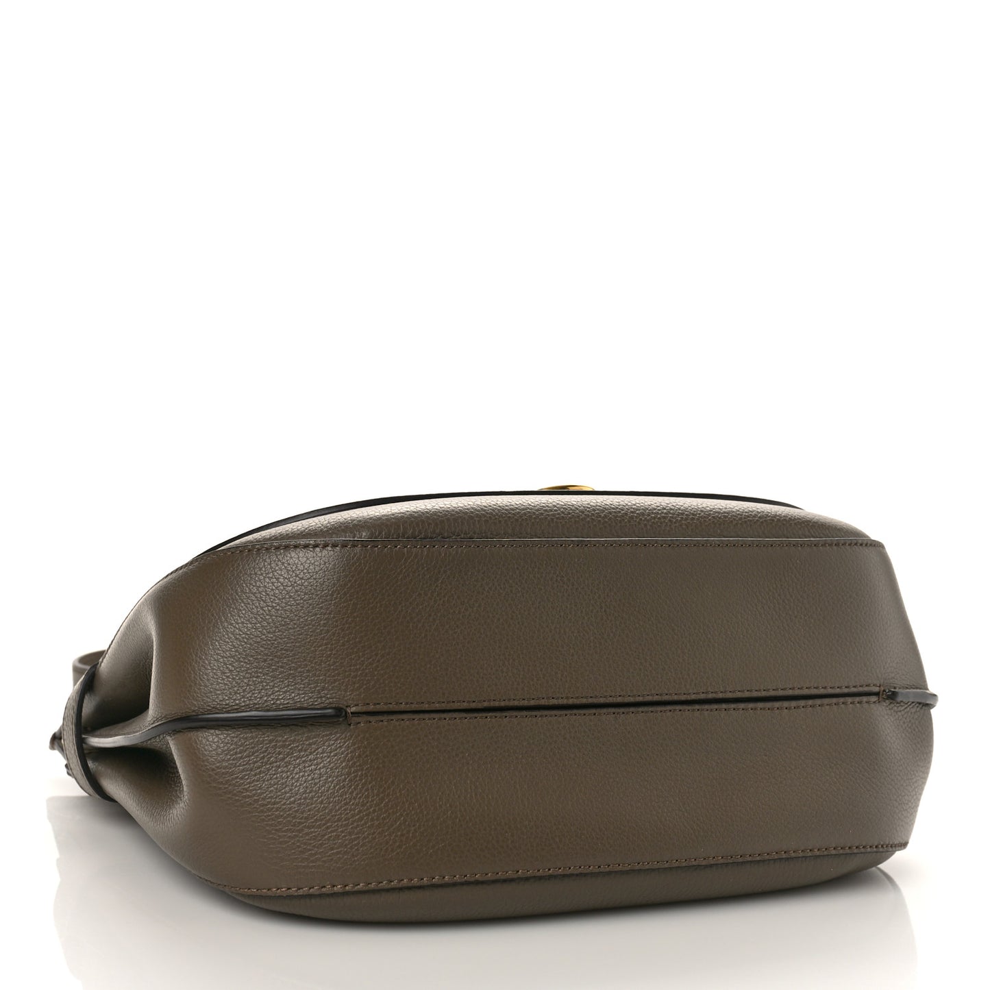 Small Classic Grain Calfskin Amberley Satchel Solid Grey