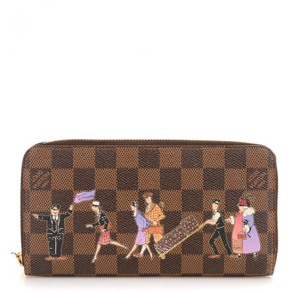Louis Vuitton Damier Ebene Illustre Zippy Wallet Violet 1 of 8