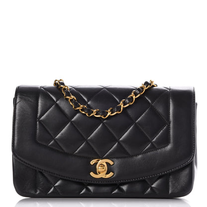 Chanel Lambskin Quilted Small Single Flap Black 1 of 8