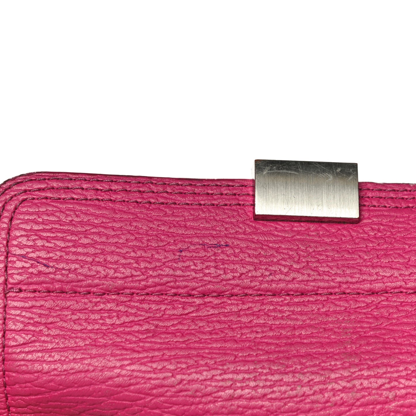 Textured Calfskin Mini Pashli Satchel Fuschia