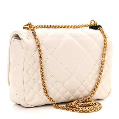 Versace Nappa Quilted Icon Shoulder Bag White 3 of 11