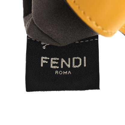 Fendi X SARAH COLEMAN Glazed Canvas Vitello King F is Fendi FF Vertigo Mini Mon Tresor Bucket Bag Mimosa White 6 of 8