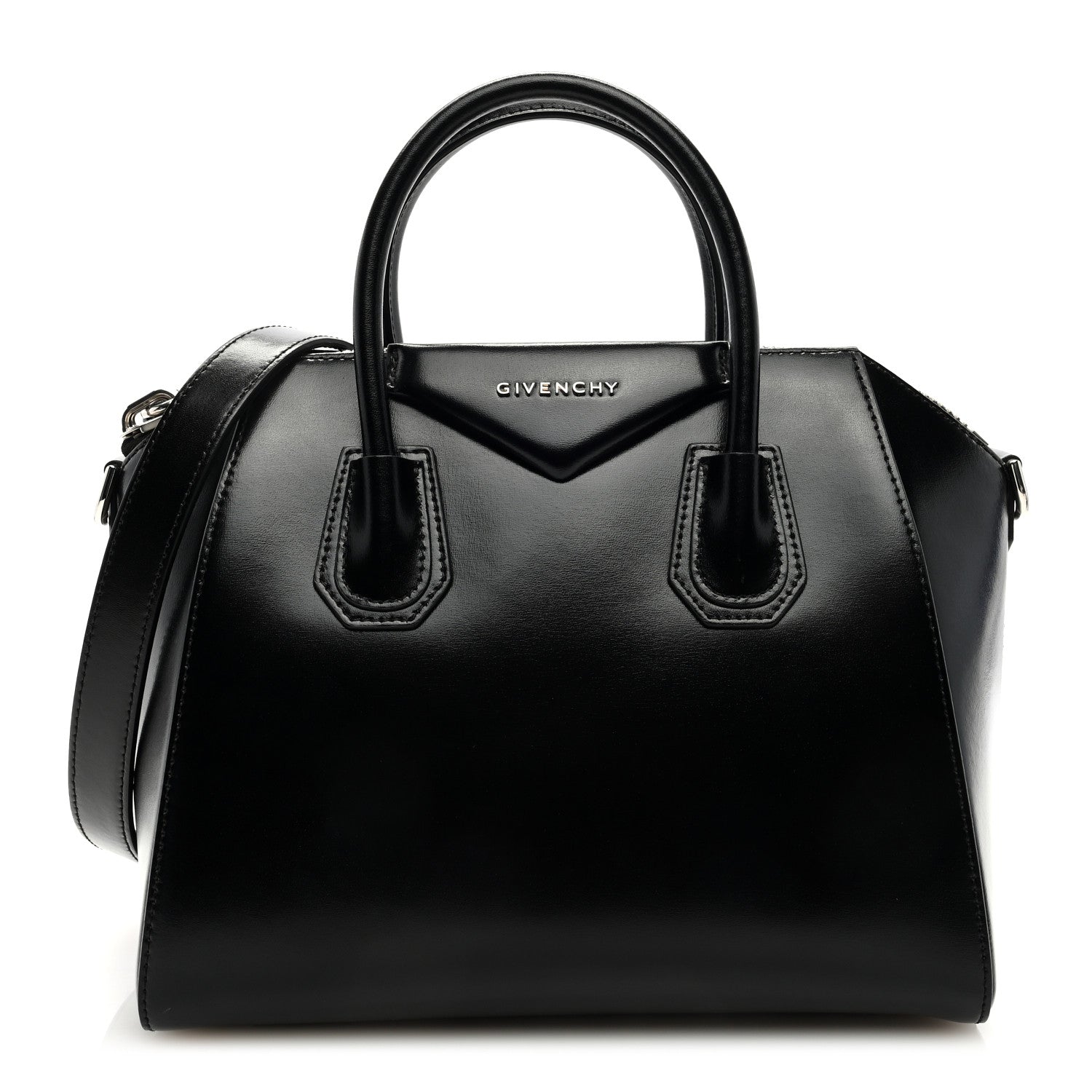 Givenchy Shiny Lord Calfskin Small Antigona Black 1 of 8