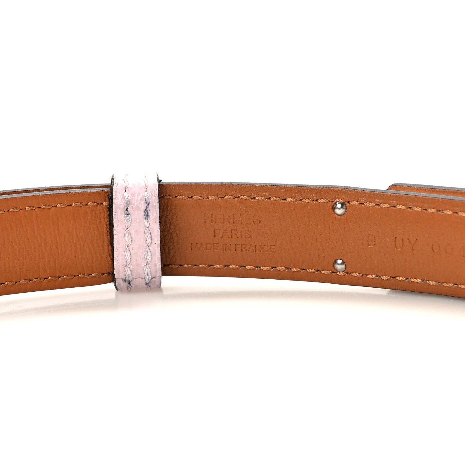 Hermes Epsom Kelly Belt Mauve Pale 3 of 5