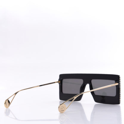 Gucci Acetate Crystal Mask-Frame Sunglasses GG0431S Black 4 of 10