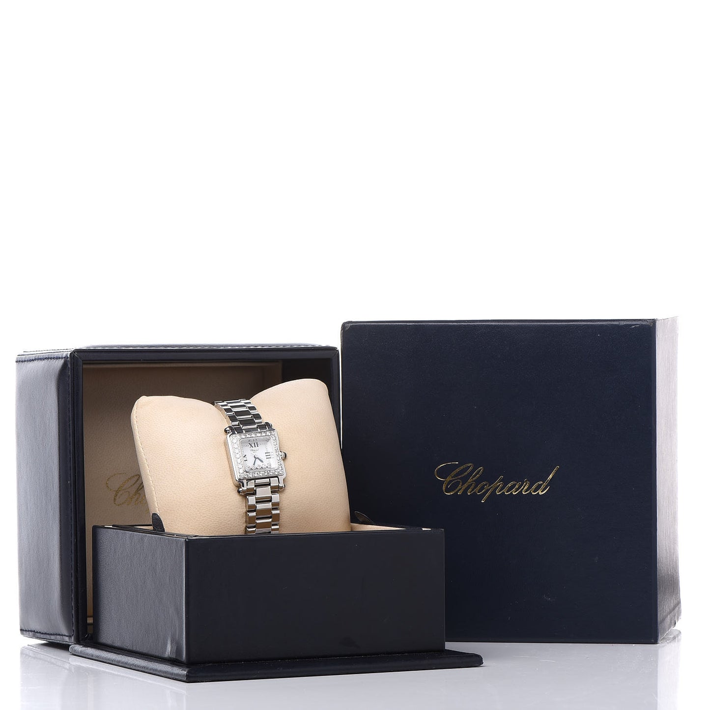 Stainless Steel Diamond Bezel 23mm Happy Sport Quartz Watch