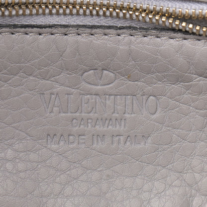 Valentino Garavani Grained Calfskin Mini Rockstud Tote Pastel Grey 6 of 10