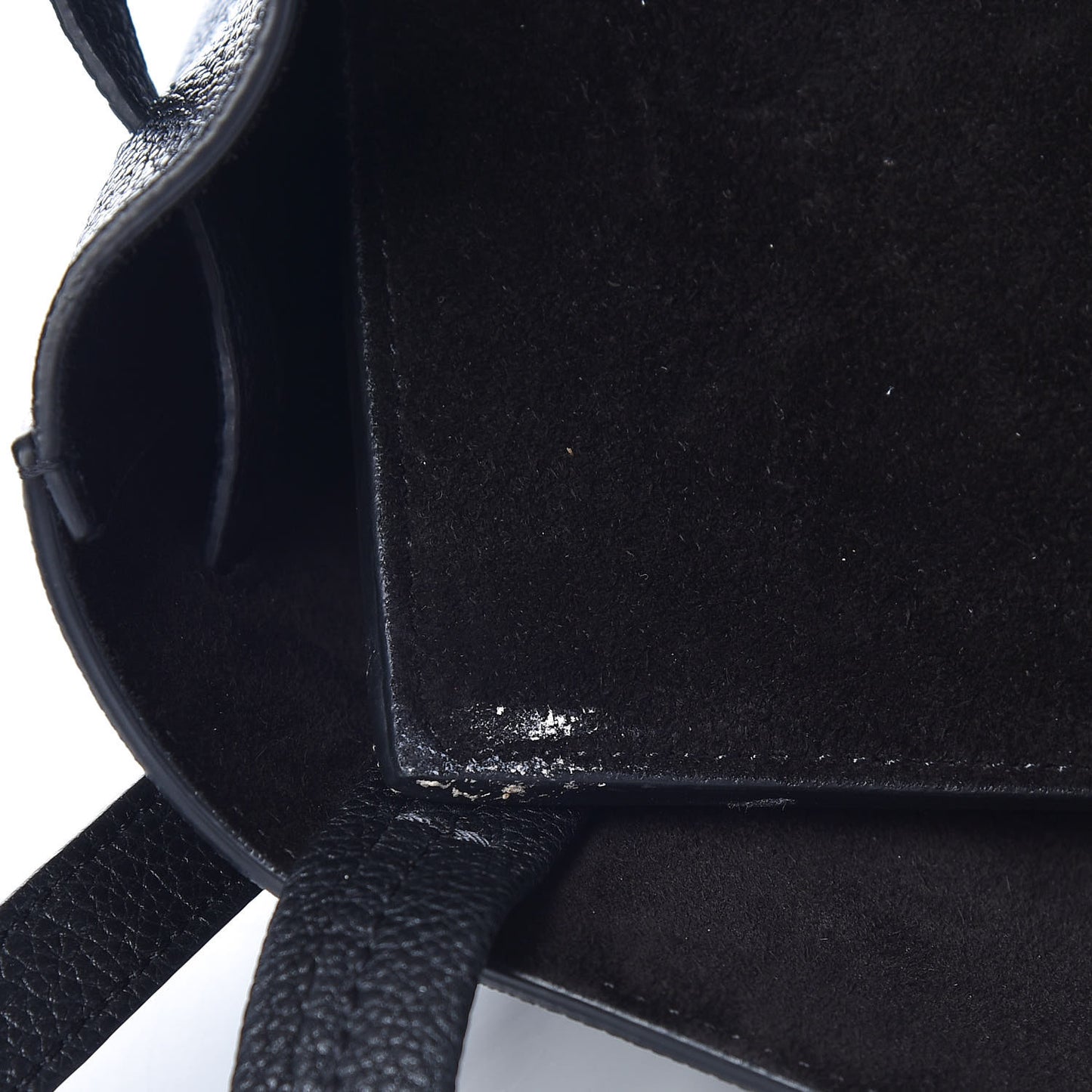 Soft Grained Calfskin Small Belt Cabas Phantom Black