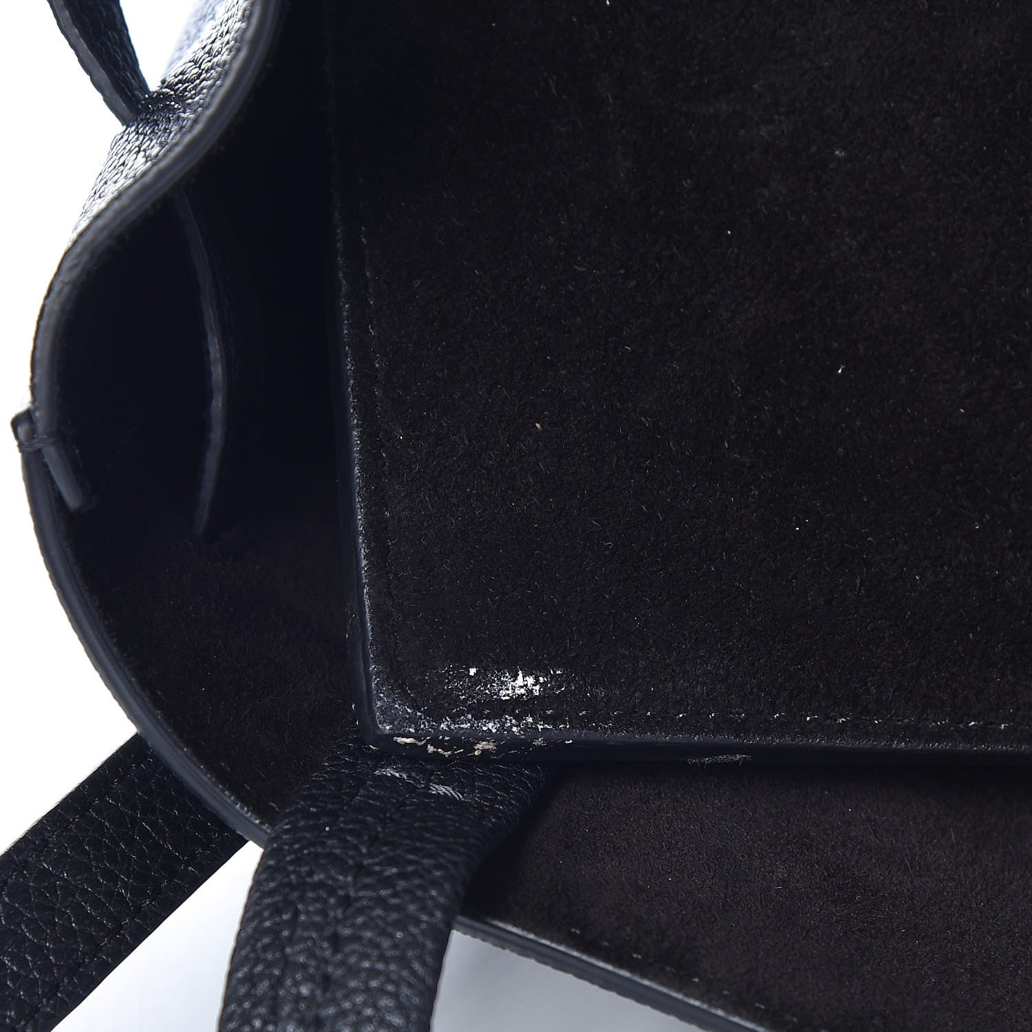 Celine Soft Grained Calfskin Small Belt Cabas Phantom Black 9 of 11