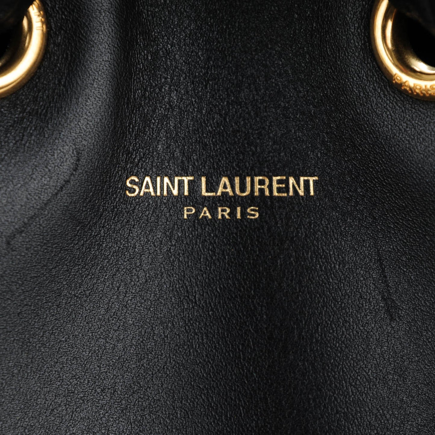 Calfskin Large Emmanuelle Bucket Bag Black