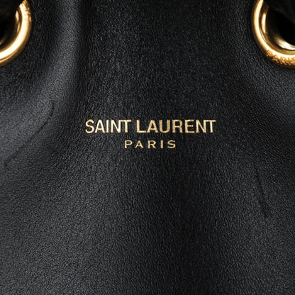 Saint Laurent Calfskin Large Emmanuelle Bucket Bag Black 6 of 8