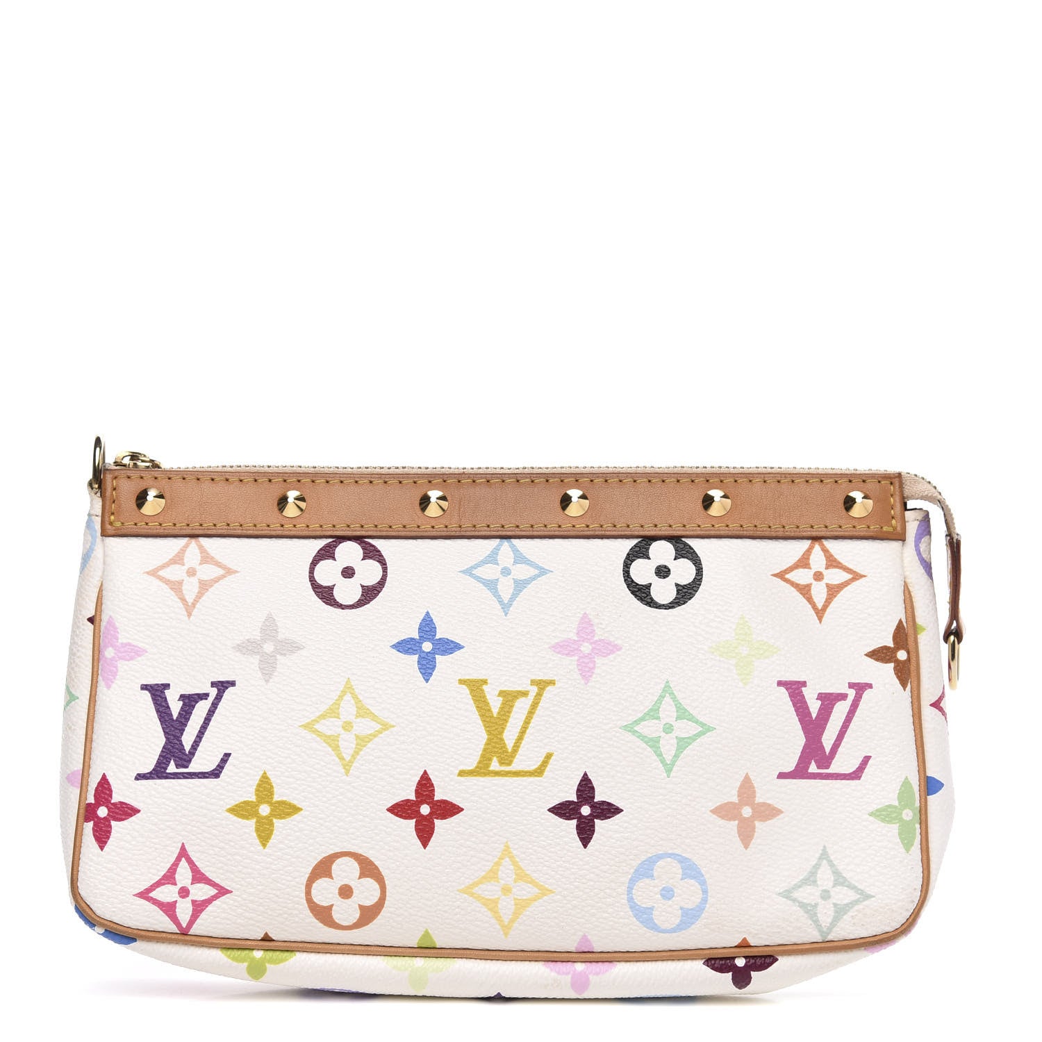 Louis Vuitton Monogram Multicolor Pochette Accessories White 1 of 13