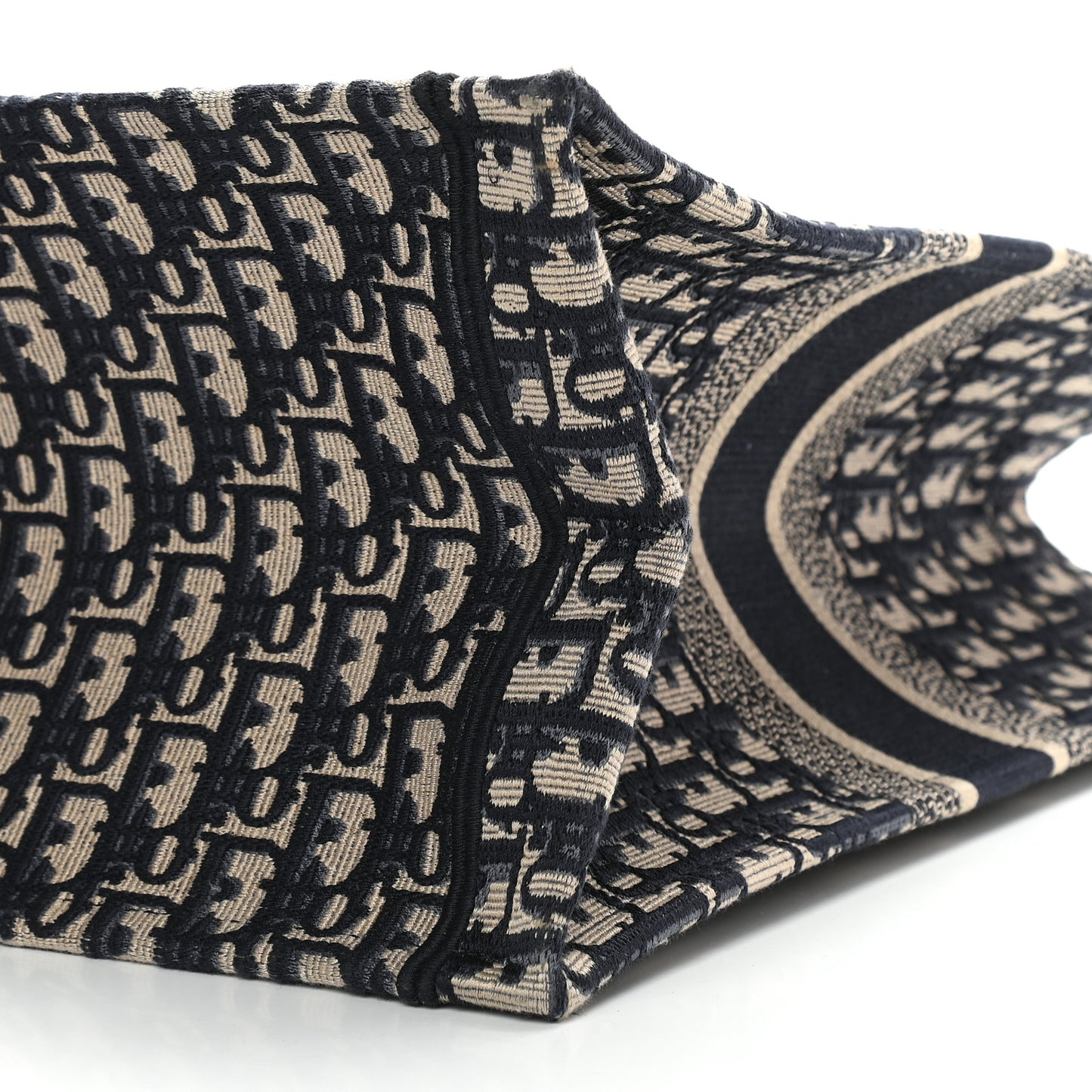 Oblique Book Tote Blue Multicolor