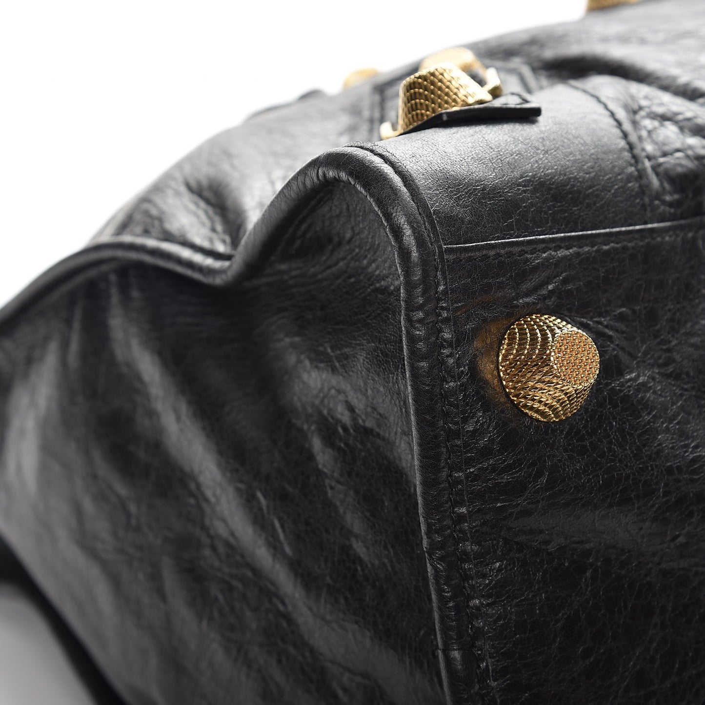 Agneau Giant 21 Gold Hardware Work Black