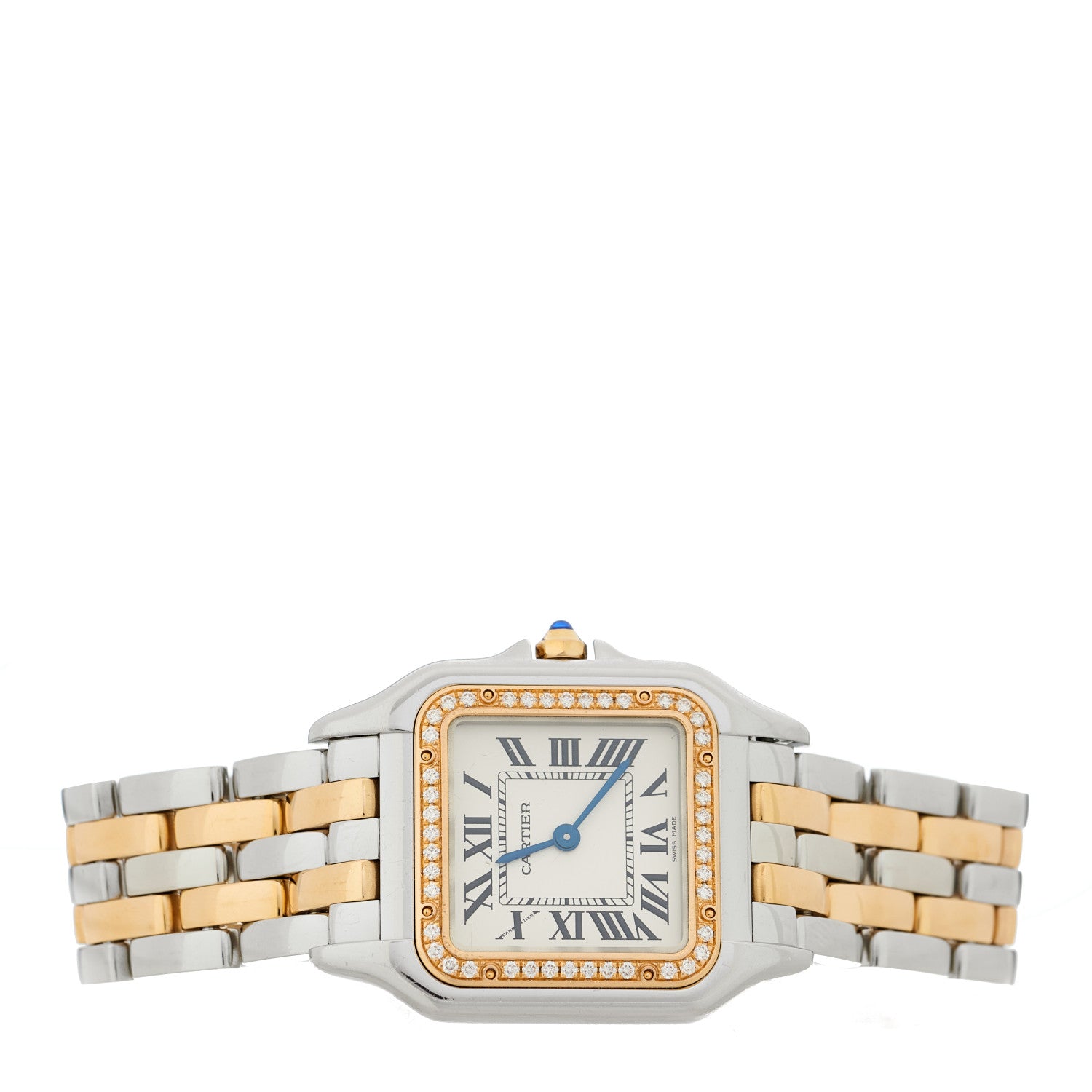 Cartier Stainless Steel 18K Pink Gold Diamond 27mm Panthere Quartz Watch 2 of 5