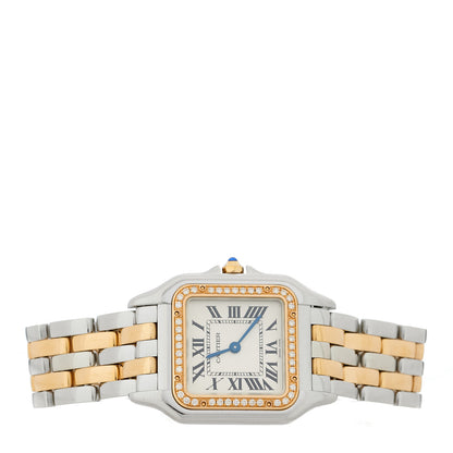 Cartier Stainless Steel 18K Pink Gold Diamond 27mm Panthere Quartz Watch 2 of 5