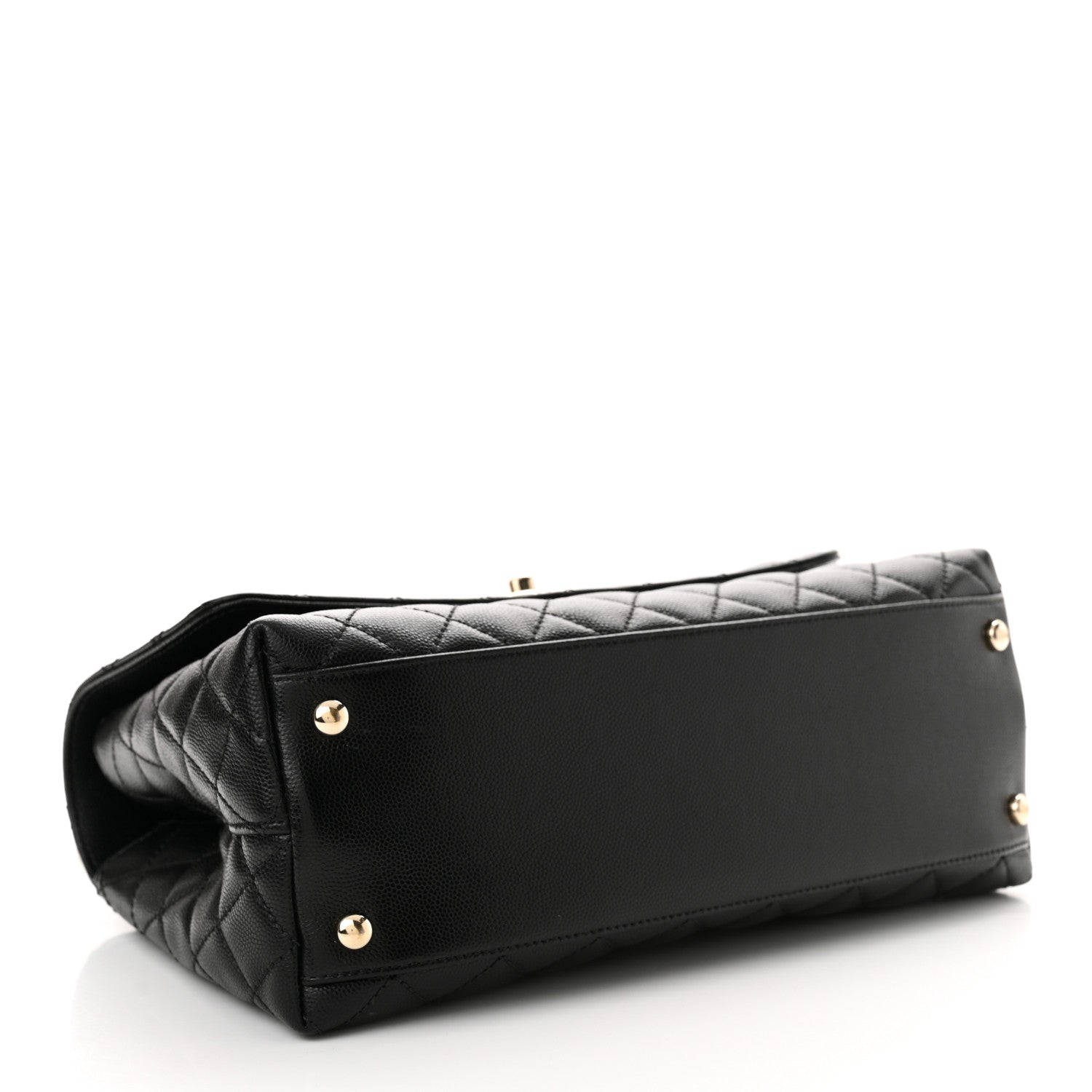 Chanel Caviar Quilted Small Coco Handle Flap Black 4 of 11