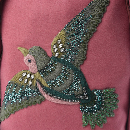 Gucci Wool Embroidered Sky Backpack Pink 8 of 11
