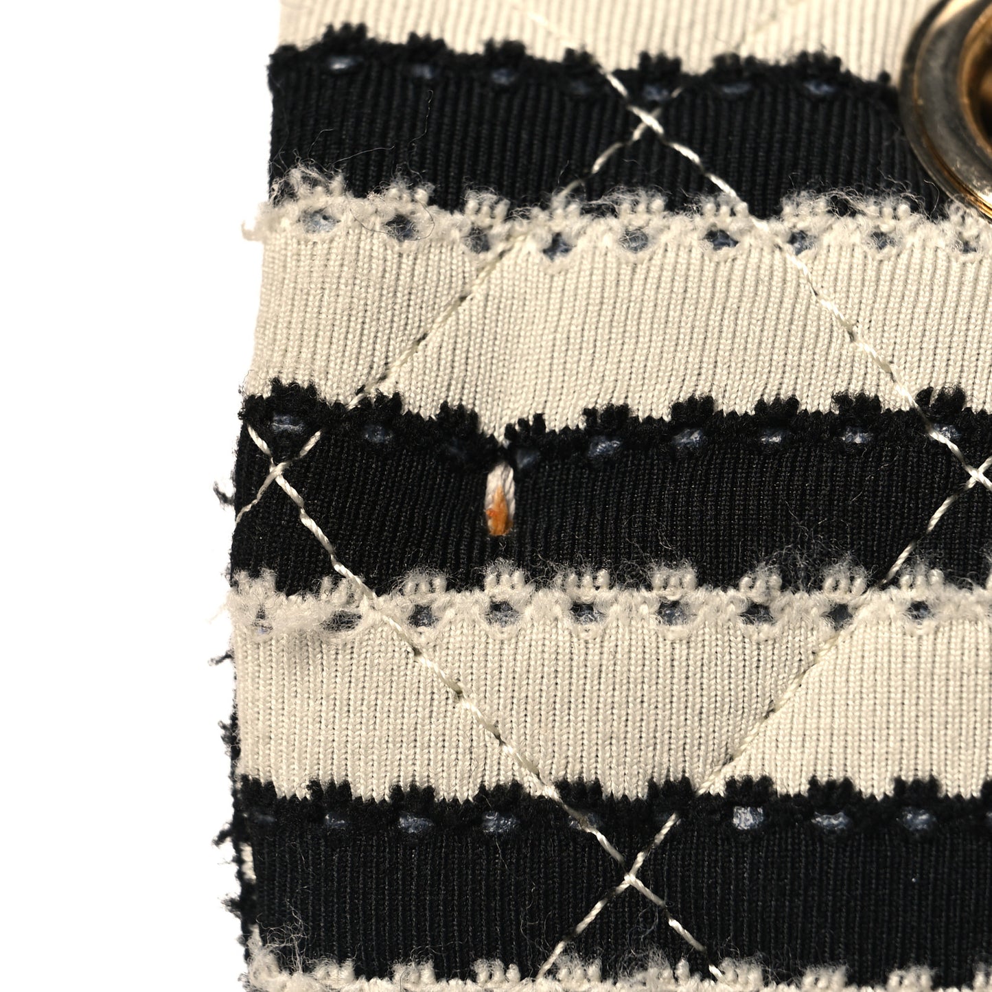 Jersey Quilted Medium Coco Sailor Flap Black White