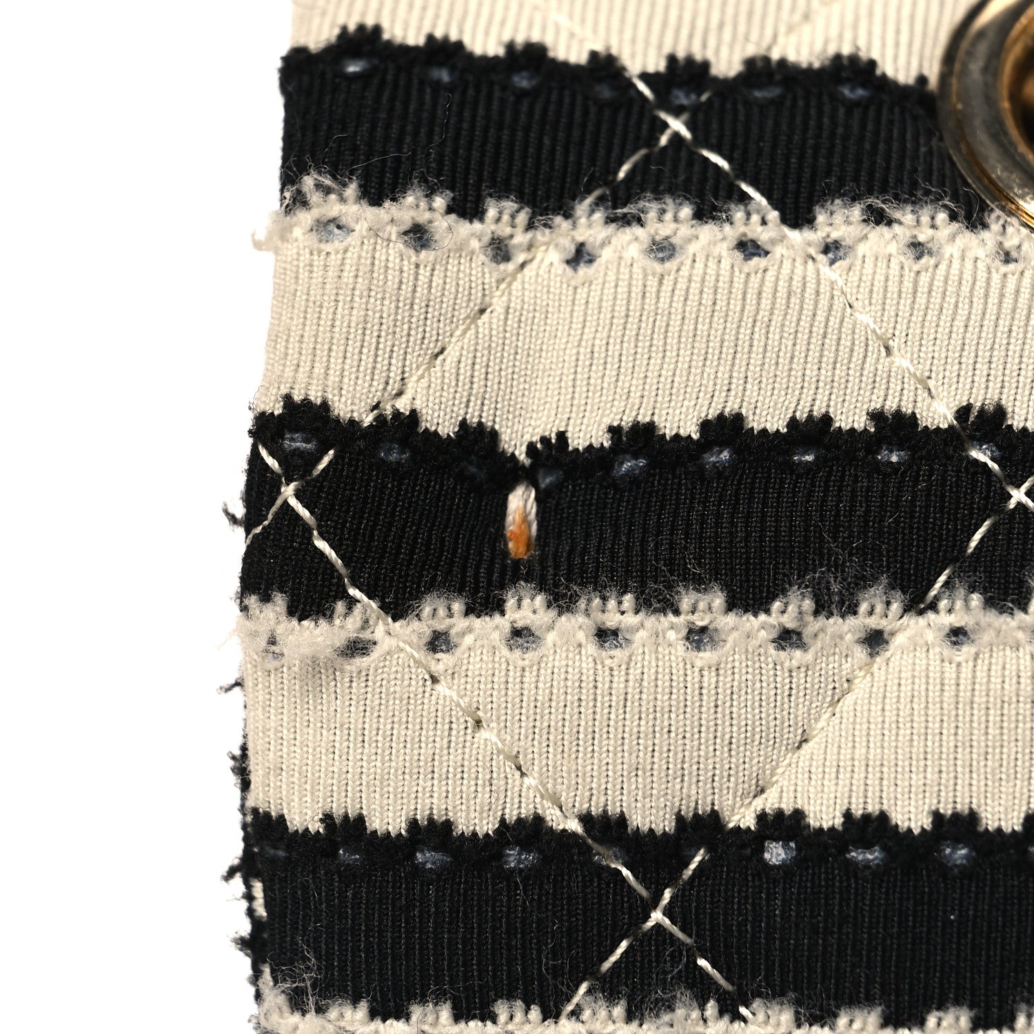 Chanel Jersey Quilted Medium Coco Sailor Flap Black White 12 of 12