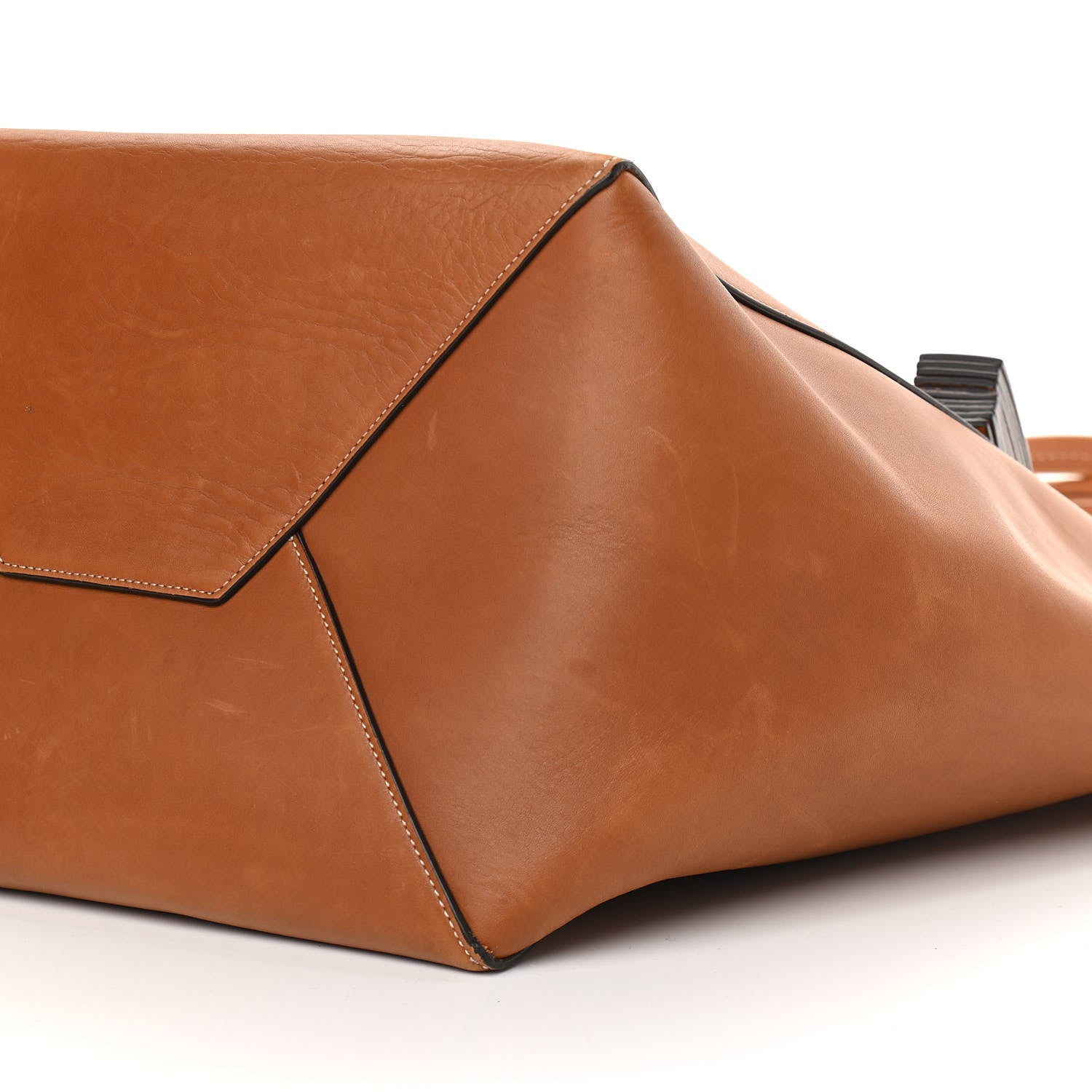Celine Smooth Calfskin Medium Belt Cabas Phantom Brown 9 of 9