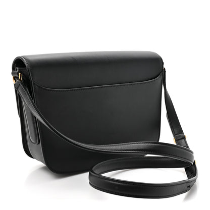 Salvatore Ferragamo Calfskin Gancini Shoulder Bag Black 3 of 15