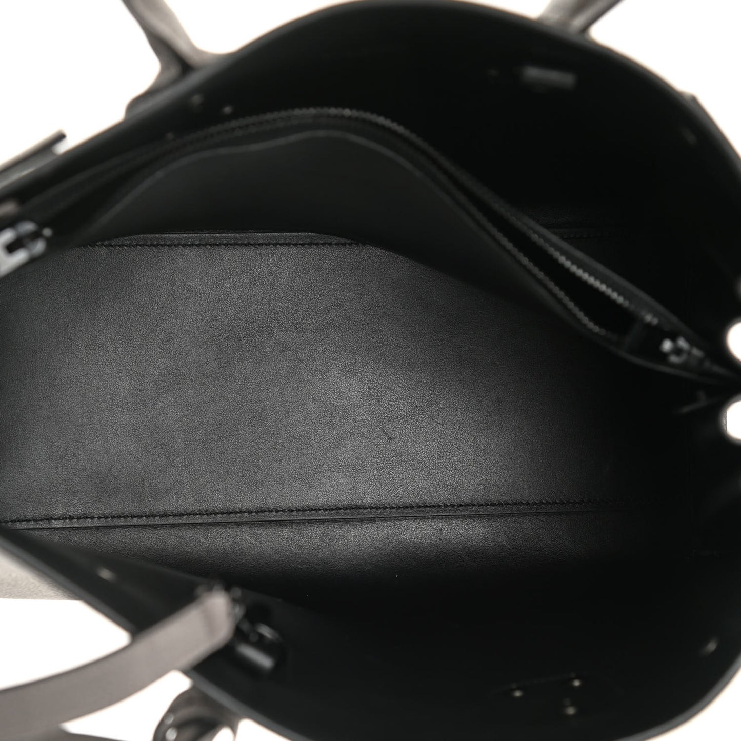 Grained Calfskin Small Sac De Jour Fog