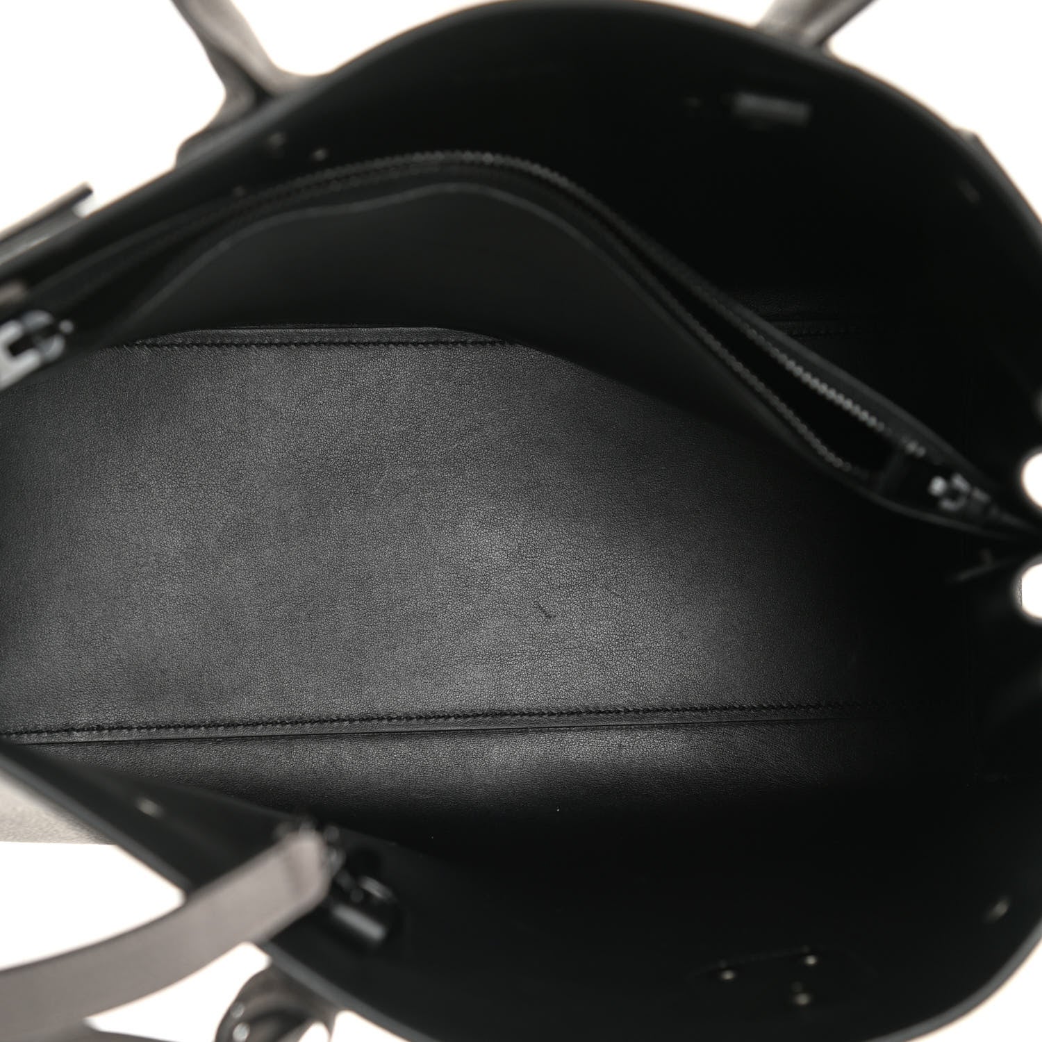 Saint Laurent Grained Calfskin Small Sac De Jour Fog 5 of 9