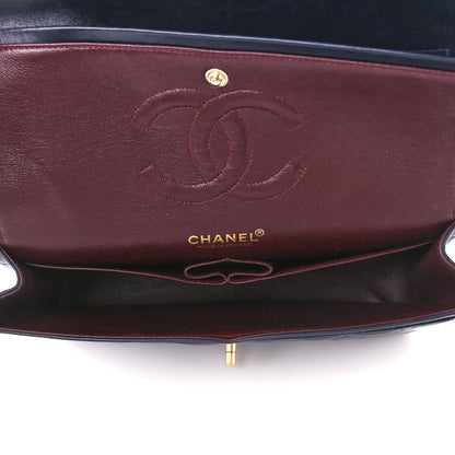 Chanel Lambskin Quilted Medium Double Flap Navy 5 of 12