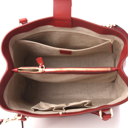 Gucci Soft Microguccissima Large Tote Red 5 of 10