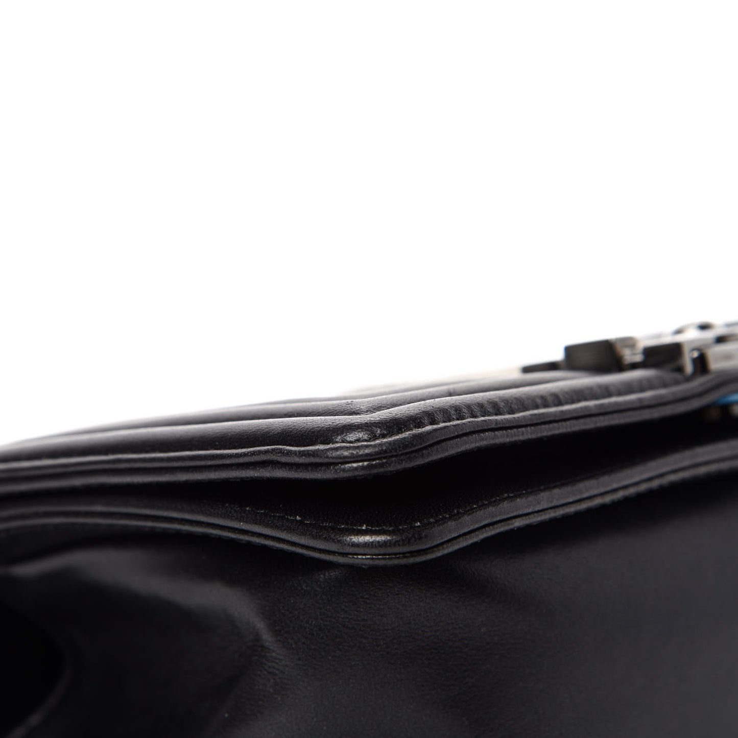 Galuchat Stingray Small Boy Flap Black