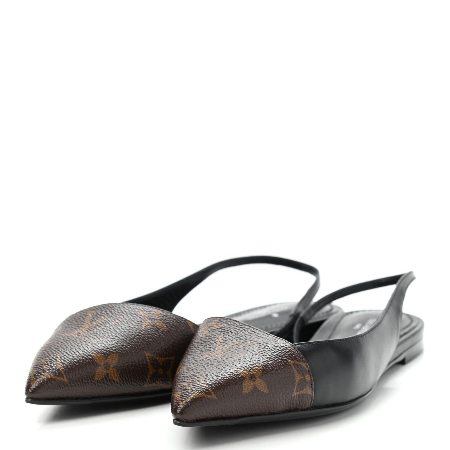 Patent Monogram Cherie Slingback Ballerina Flats 36.5