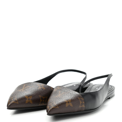Louis Vuitton Patent Monogram Cherie Slingback Ballerina Flats 36.5 3 of 9
