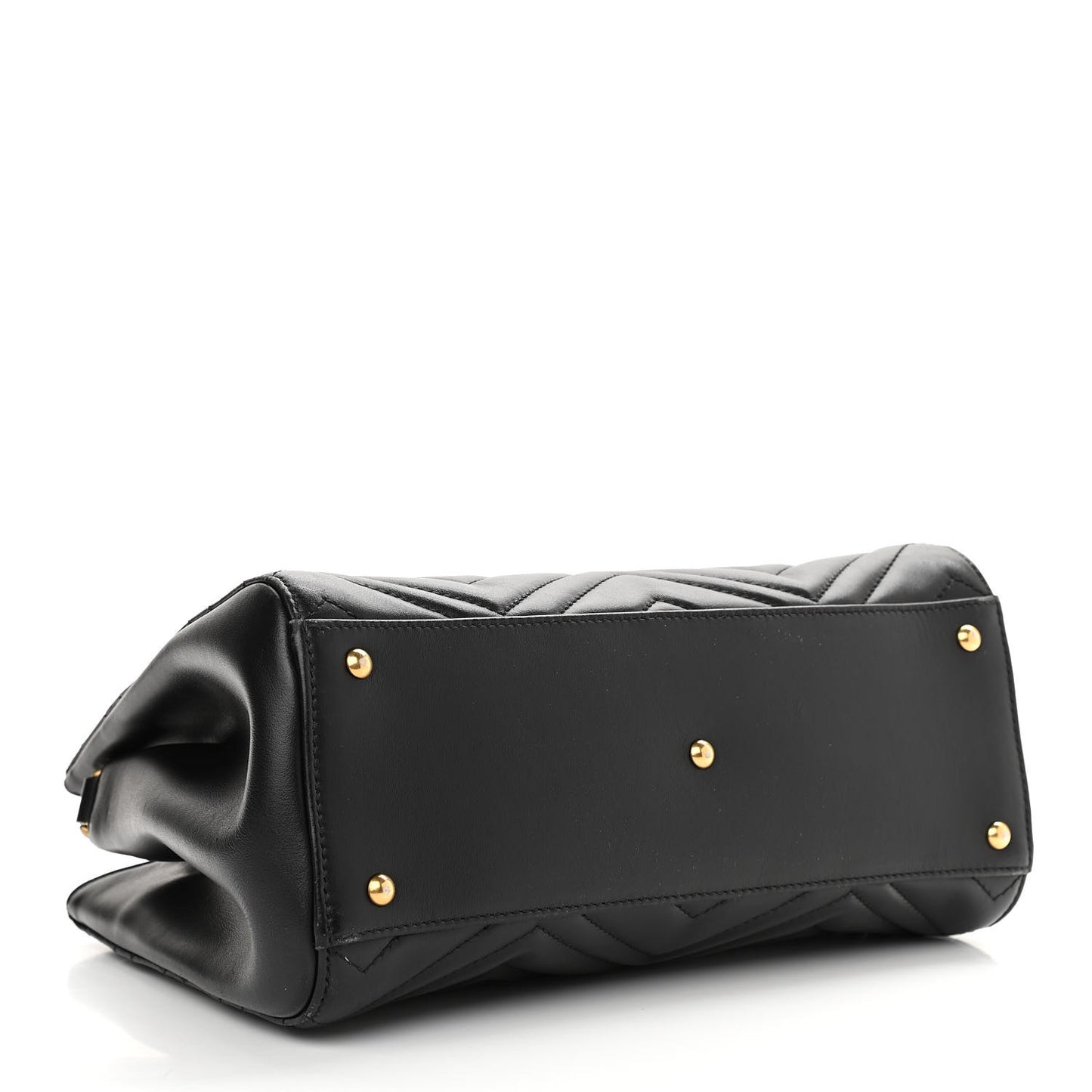 Calfskin Matelasse Small GG Marmont Tote Black