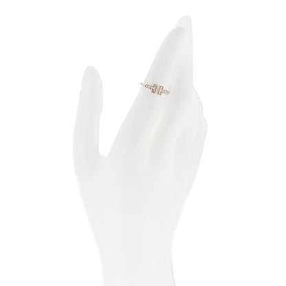 Tiffany 18K Rose Gold Diamond T Wire Ring 49 5 2 of 5
